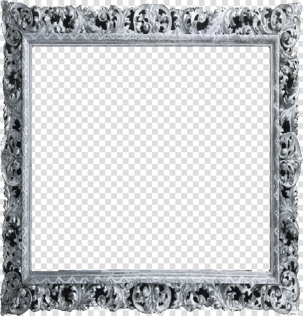 Transparent Scrollwork Png   Silver Picture Frame Png  Png DownloadTransparent PNG