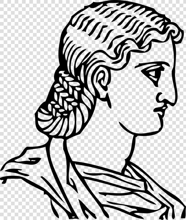 Braid  Pigtail  Greek  Woman  Hair  Hairdressing  Head   Vector Graphics  HD Png DownloadTransparent PNG