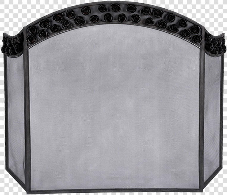 Black Bianca Rose Pattern 3 panel Fireplace Screen   Arch  HD Png DownloadTransparent PNG