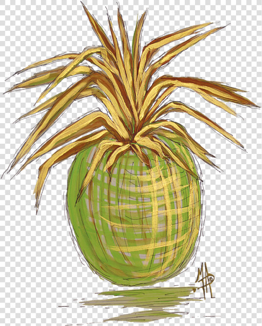 Ananas Fruit Painting Art  HD Png DownloadTransparent PNG