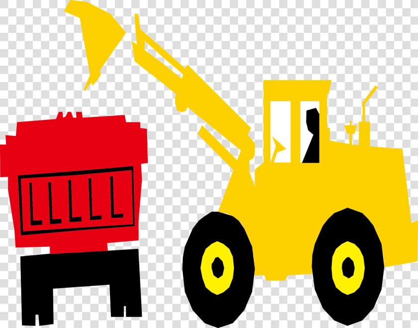 Kenworth W900 Bulldozer Excavator   Excavator  HD Png DownloadTransparent PNG