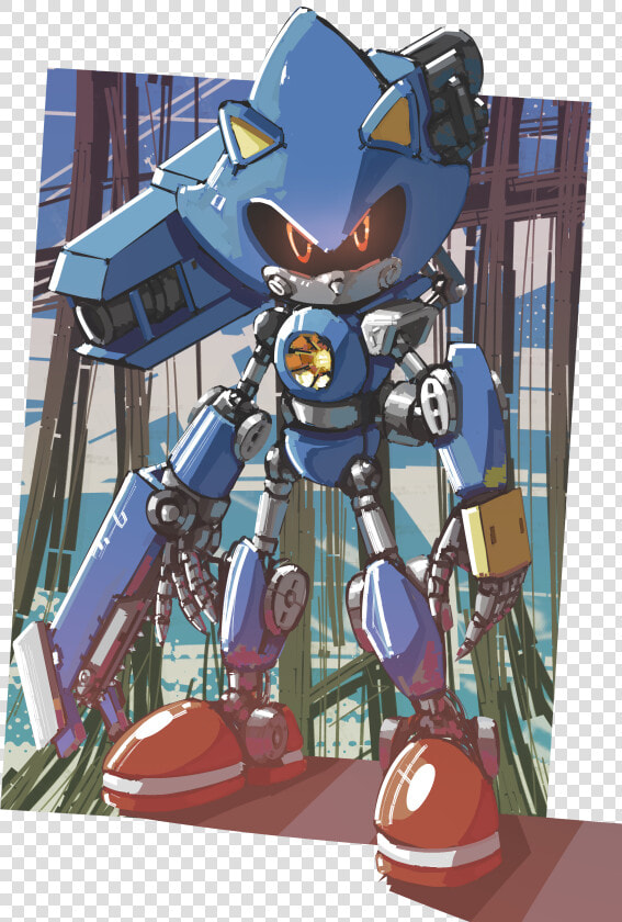 Metal Sonic  But He Has A Cannon And A Chainsaw   Метал Соника  HD Png DownloadTransparent PNG