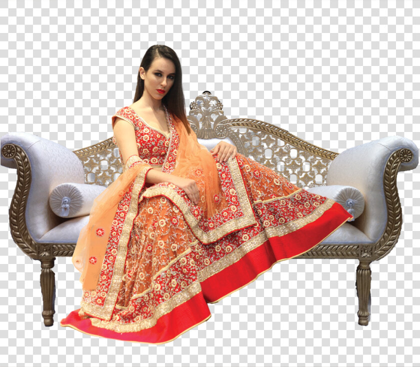 Red Orange Lehenga   Photo Shoot  HD Png DownloadTransparent PNG