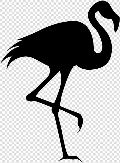 Flamingo Silhouette Clip Art   Silhouette Flamingo Clipart  HD Png DownloadTransparent PNG