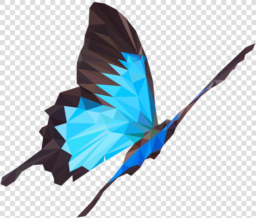 Butterfly 0 Origami Animation Studio   Butterfly Low Poly  HD Png DownloadTransparent PNG