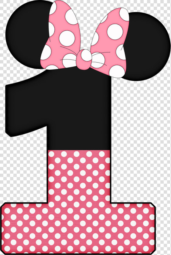 Number Clipart Minnie Mouse   Minnie Mouse 1st Png  Transparent PngTransparent PNG