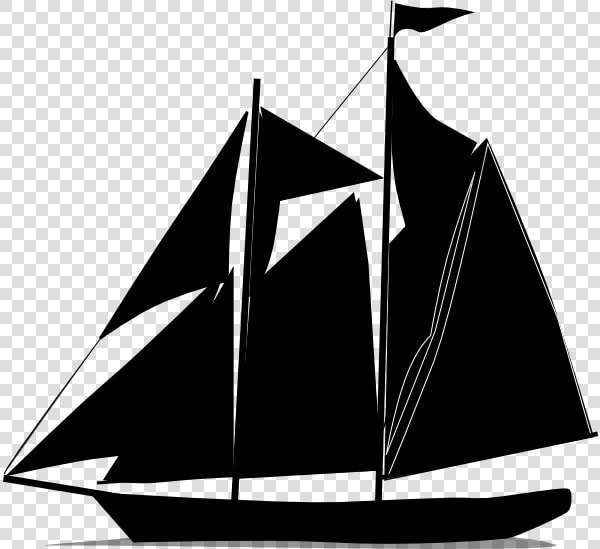 Sailboat Black And White Black Sail Boat Clip Art At   Sail Boat Svg  HD Png DownloadTransparent PNG