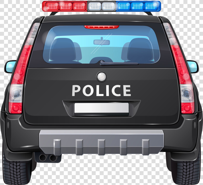 Police Car Clipart Transparent Background Clipartfox   Police Car Back Clipart  HD Png DownloadTransparent PNG