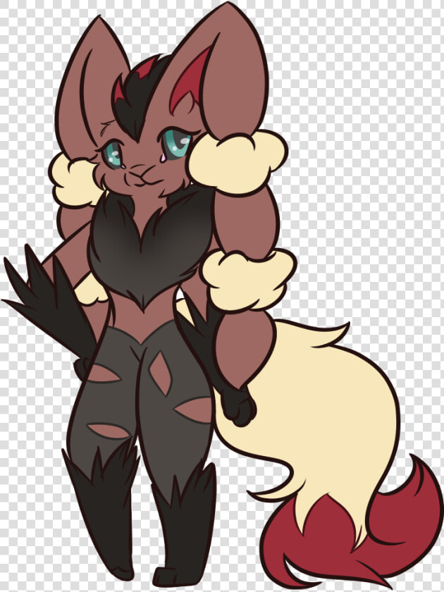 Zoroark X Mega Lopunny   Cartoon  HD Png DownloadTransparent PNG