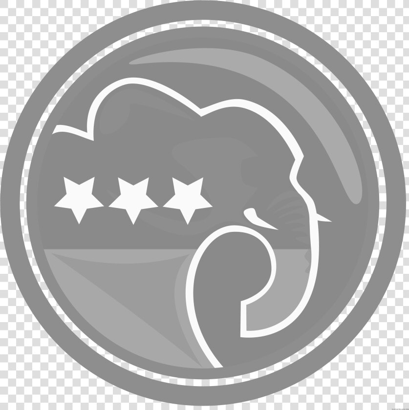 Republican Elephant Animal Free Black White Clipart   Republican Party Logo Transparent  HD Png DownloadTransparent PNG