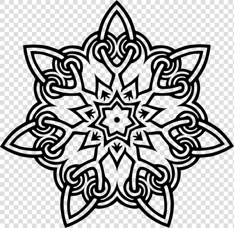 Line Art flower leaf   Geometrical Geometric Flower Design  HD Png DownloadTransparent PNG