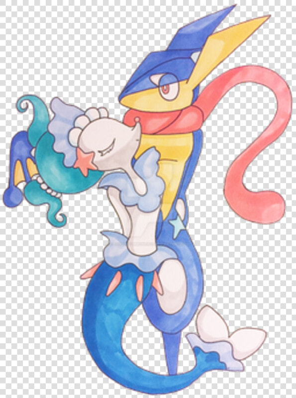 Pokémon Sun And Moon Vertebrate Cartoon Mythical Creature   Pokemon Greninja X Primarina  HD Png DownloadTransparent PNG