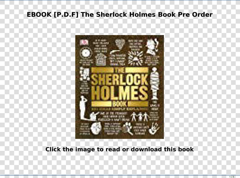 Sherlock Holmes Book Big Ideas Simply Explained  HD Png DownloadTransparent PNG