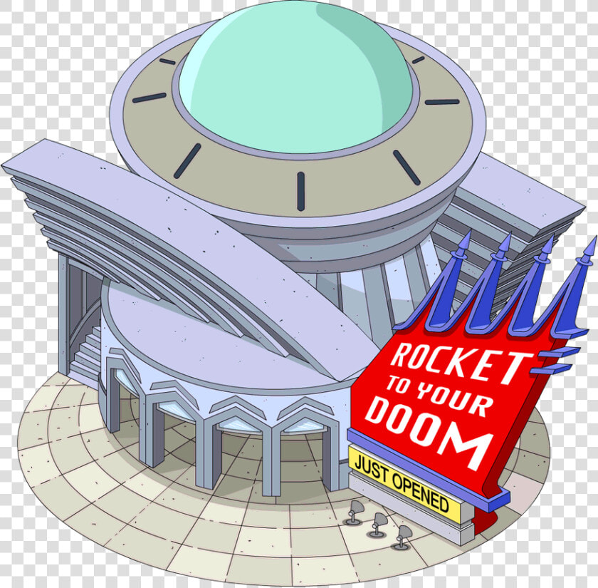 Rockettoyourdoomflipped Transimage   Simpsons Tapped Out Rocket To Your Doom  HD Png DownloadTransparent PNG