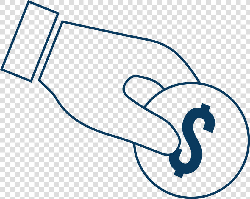 Purchasing Power Outline Blue   Line Art  HD Png DownloadTransparent PNG