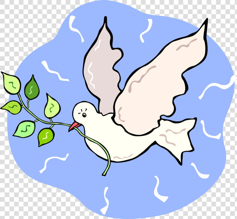 Vector Illustration Of Dove Of Peace Bird Secular Symbol  HD Png DownloadTransparent PNG