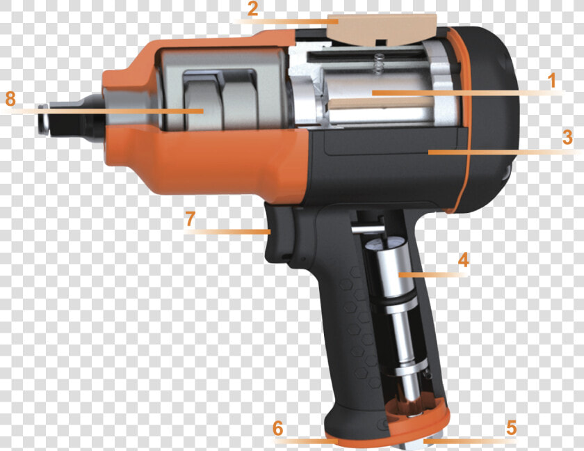 Partes De Una Pistola Neumatica De Impacto  HD Png DownloadTransparent PNG