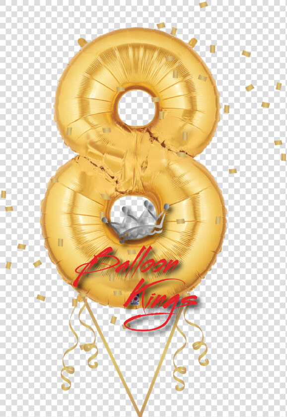 Transparent Eight Clipart   Number 8 Party Balloon  HD Png DownloadTransparent PNG