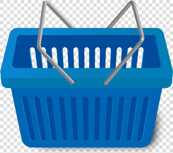 Shopping Cart Blue   Blue Shopping Basket Vector  HD Png DownloadTransparent PNG