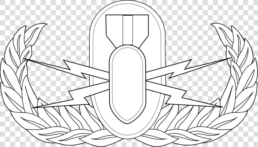 Eod Air Force Badge  HD Png DownloadTransparent PNG