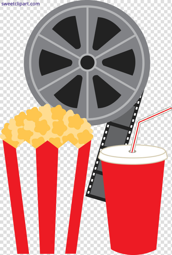 Popcorn Soda And Movie Clipart Transparent Png   Clip Art Movie Reel  Png DownloadTransparent PNG