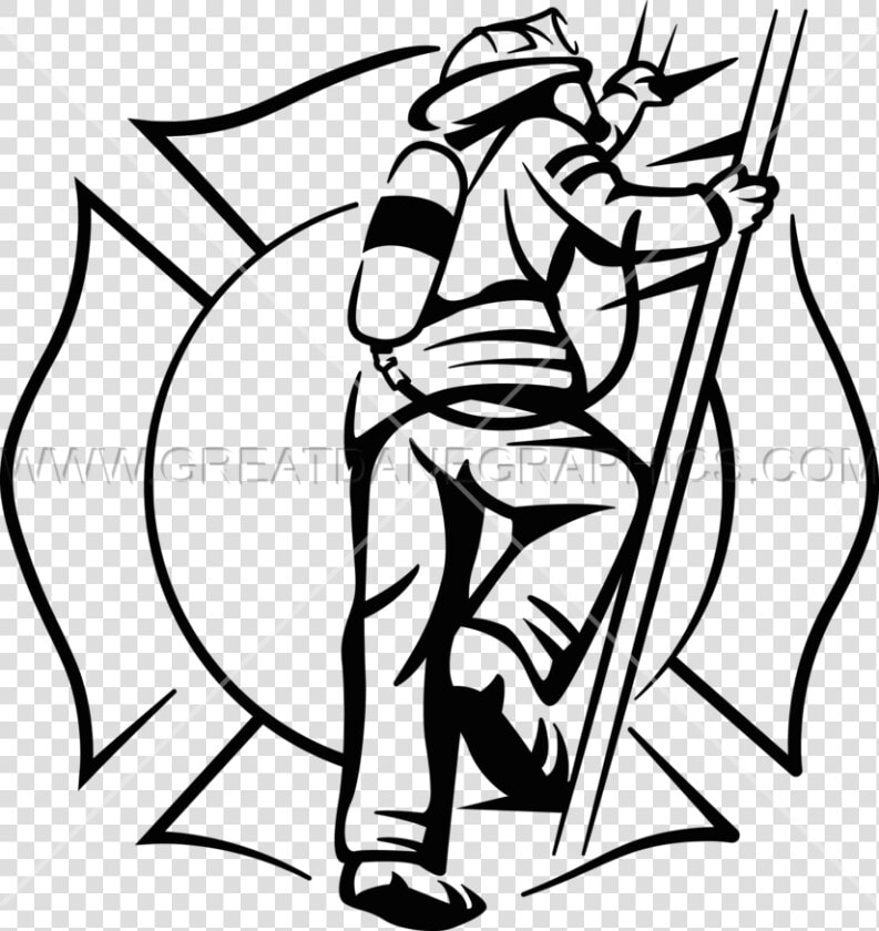 Transparent Fishing Pole Clipart Png   Line Art Fireman  Png DownloadTransparent PNG