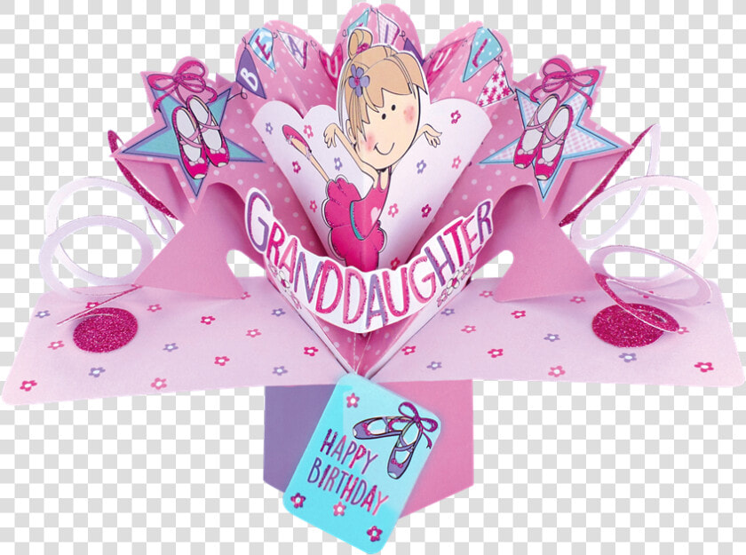 Granddaughter Birthday Pop up Greeting Card   Happy Birthday Granddaughter Dance  HD Png DownloadTransparent PNG