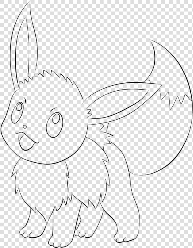 Eevee Lineart By Lilly gerbil   Eevee Lineart  HD Png DownloadTransparent PNG