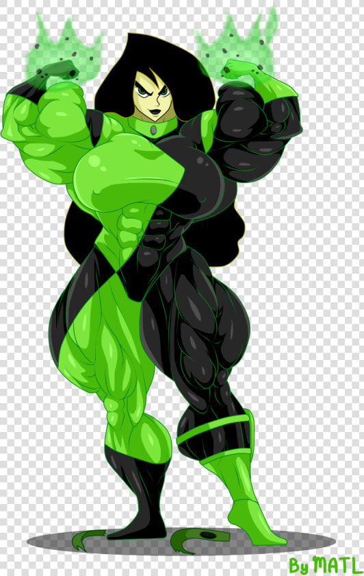 Commission   Shego   Kim Possible Muscle Growth  HD Png DownloadTransparent PNG