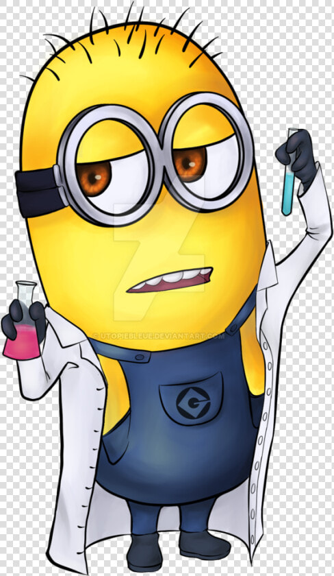 Mad Drawing Minion   Laboratory Mad Scientist Cartoon  HD Png DownloadTransparent PNG