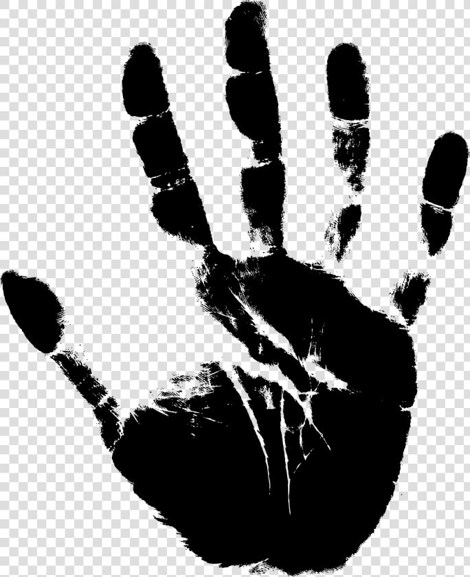 Handprint Transparent Human   Hand Silhouette  HD Png DownloadTransparent PNG