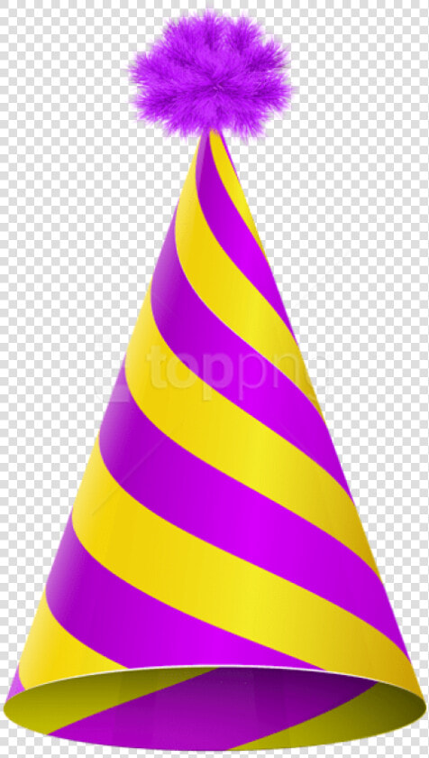 Free Png Party Hat Purple Yellow Transparent Png Images   Party Hat Clipart  Png DownloadTransparent PNG