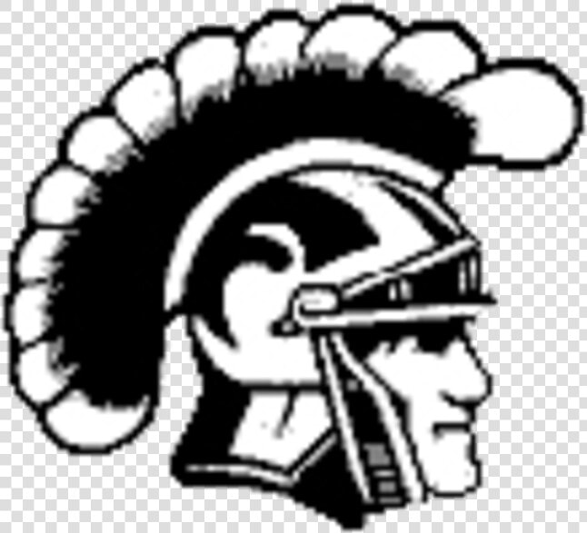 Usc Trojans Logo Black And White Clipart   Png Download   Rushford Peterson Trojans  Transparent PngTransparent PNG