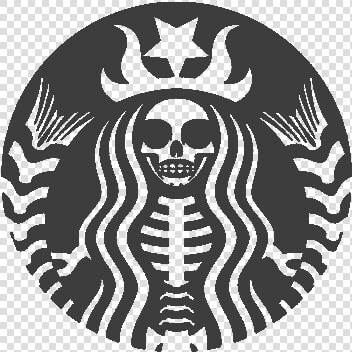 Starbucks  Halloween  And Black Image   Starbucks Halloween Logo  HD Png DownloadTransparent PNG