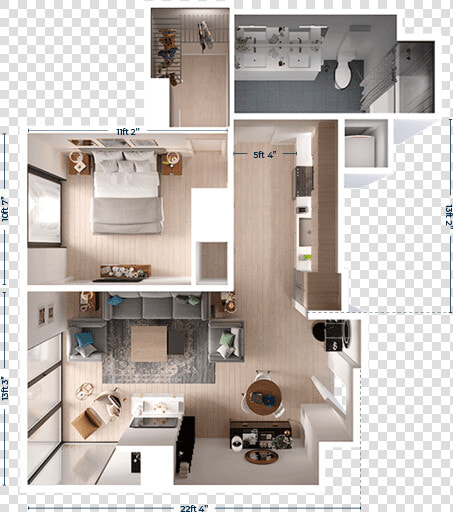 Modern Apartment Downtown Los Angeles  HD Png DownloadTransparent PNG