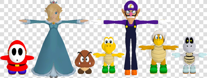 Short Clipart Height Comparison   Rosalina Waluigi Height  HD Png DownloadTransparent PNG