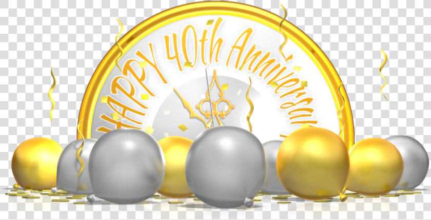 Happy 40th Anniversary Png  Transparent PngTransparent PNG