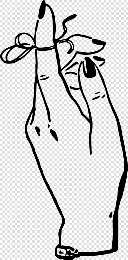 Remember Clipart Finger   Black String On Finger  HD Png DownloadTransparent PNG