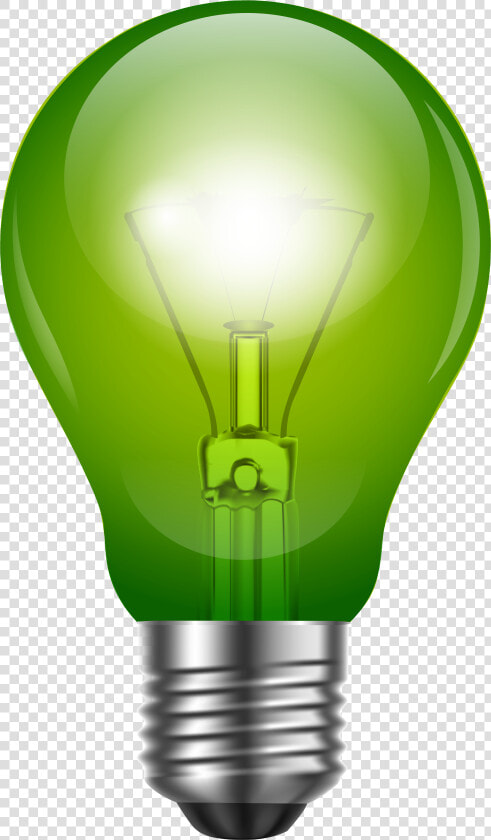 Green Light Bulb Png Clip Art   Green Light Bulb Transparent  Png DownloadTransparent PNG