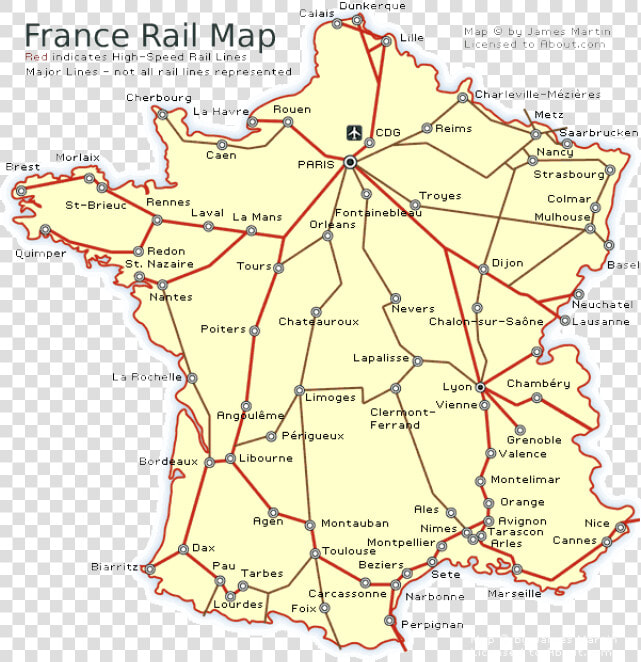 France Rail Route Map  HD Png DownloadTransparent PNG