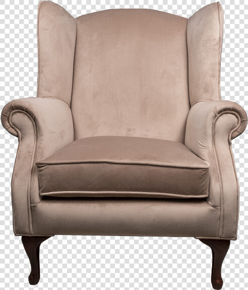 Elizabeth Wingback Sandcastle Velvet   Club Chair  HD Png DownloadTransparent PNG