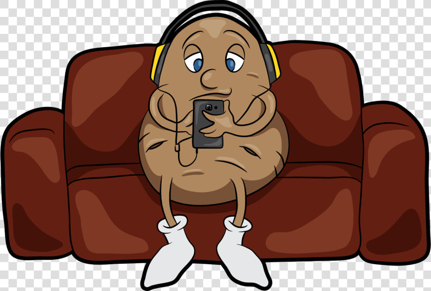 Lazy Clipart Couch Tv   Couch Potato Png  Transparent PngTransparent PNG