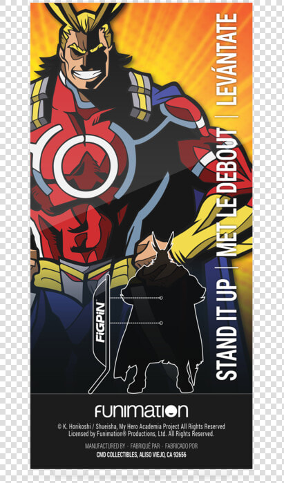 Preorder Figpin Xl My Hero Academia All Might Silver   Poster  HD Png DownloadTransparent PNG