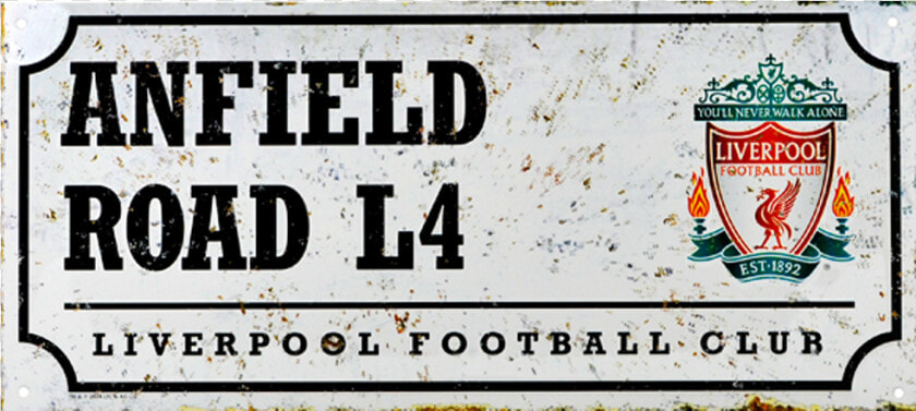 Liverpool Retro Street Sign Title Liverpool Retro   Liverpool Fc  HD Png DownloadTransparent PNG