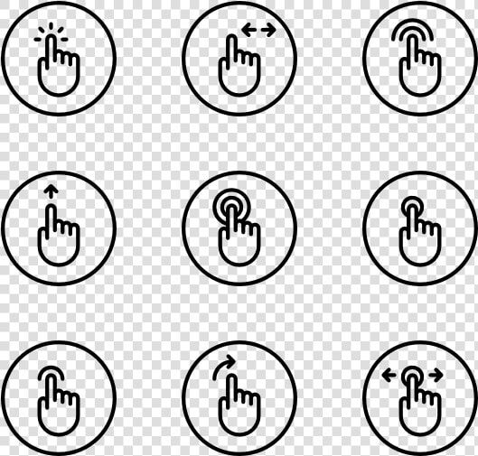 Gesture Set   Circle  HD Png DownloadTransparent PNG