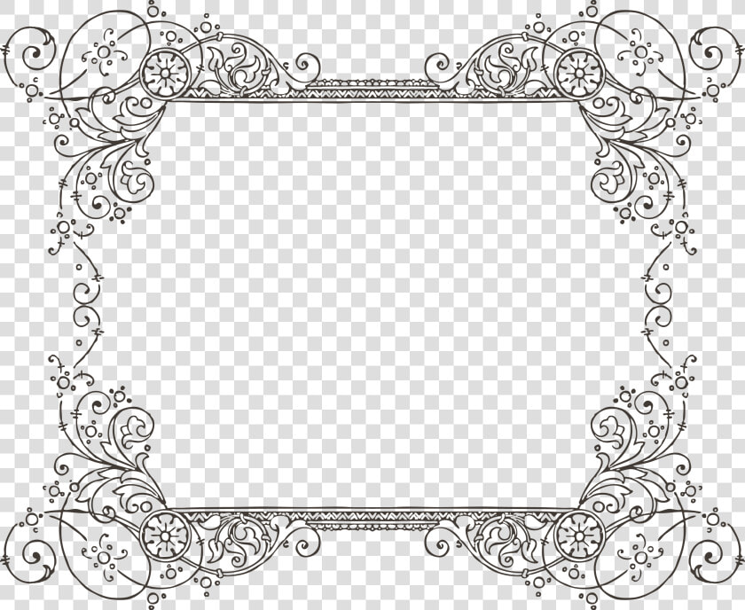 Transparent Vintage Lace Border Png   Transparent Background Fancy Border Clip Art  Png DownloadTransparent PNG