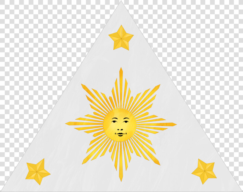 Masonic Sun Face With Black Outlines Revised   Seal Of The First Philippine Republic  HD Png DownloadTransparent PNG