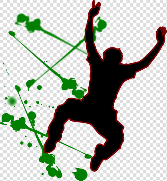 Happy Person Jumping Man Clip Art At Vector Clip Art   Blood Splatter Clipart Transparent  HD Png DownloadTransparent PNG