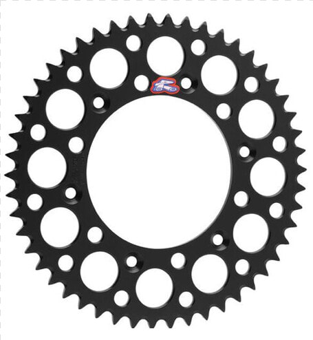 Corona Moto Ktm Ergal Alluminio Anodizzata Nera Silver   Renthal Sprocket  HD Png DownloadTransparent PNG