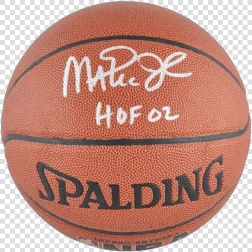 Magic Johnson Los Angeles Lakers Nba Authentic Autographed   Portland Trail Blazers Basketball  HD Png DownloadTransparent PNG